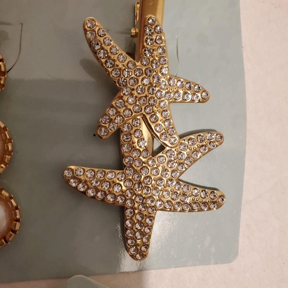 Set Of Two Pks Of Faux Jeweled Hair Bobby Pins